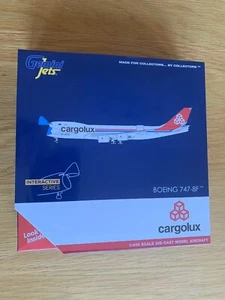CARGOLUX ""MÁSCARA"" BOEING 747-8F JETS GEMINI INTERACTIVO GJCLX1954 1:400 REG LX-VCF - Imagen 1 de 10