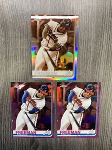 (2) 2019 Topps Chrome Freddie Freeman Pink Refractor + Sepia Refractor #87 - Bild 1 von 5