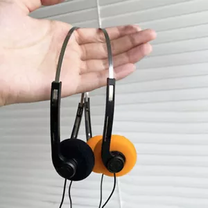 Auriculares retro con cable de 3,5 mm Auriculares estéreo Walkman Auriculares años 80 90 - Imagen 1 de 19