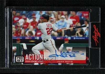 2022 Leaf Pro Set Sports Action Ink Auto Juan Soto #AI-JS1 Auto - Image 1 of 2