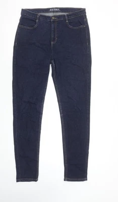 Marks and Spencer Women Blue Skinny Jeans Size 12 Long Denim - Image 1 of 4