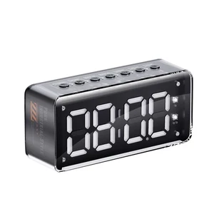Wireless Stereo Speaker Digital Display Dual Alarm Clock TF Player Audio Dock - Picture 1 of 14