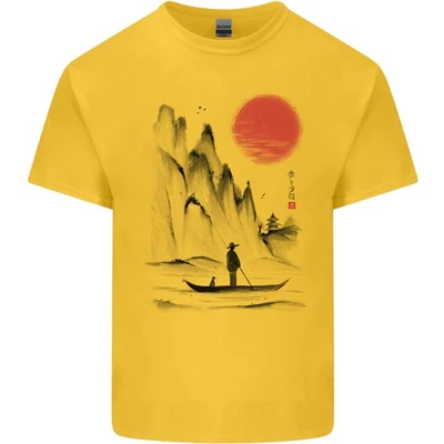 Camiseta para niños A Japanese Boat at Sunset Foto 1 de 4