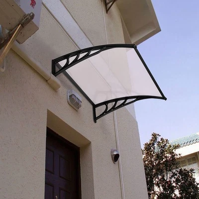 Outdoor Door Canopy Porch Awning Shelter Front Back Patio Window Roof Rain Cover - Image 1 of 4