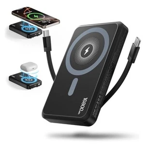 2025 Latest Magnetic Wireless Power Bank, 16800mAh Portable Charger - Picture 1 of 8