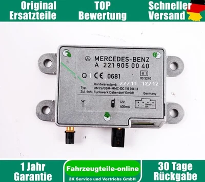 Amplificador De Antena Unidad De Control Mercedes Clase E 212 A2219050040 - Imagen 1 de 3