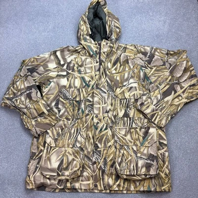 RealTree Jacket Adult Large Brown Work Wear Camo Hunting Insulated Hood Coat Men - Image 1 of 4