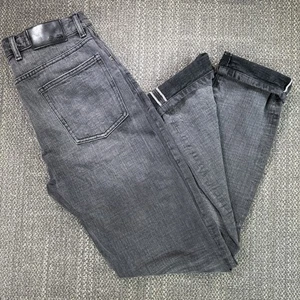 Pantalones de mezclilla Taylor Stitch para hombre 30 30x34 ribete ajustado negro lavado gris botón mosca - Imagen 1 de 24