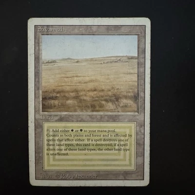 Magic The Gathering Savannah Revised Dual Land Moderately Played See Photos - Image 1 of 2