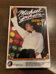 Juego de vestir de pie Michael Jackson Colorforms 1984 vintage nuevo sello #675 - Imagen 1 de 3