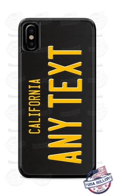 Funda de teléfono personalizada negra California para iPhone 17 Samsung A15 S24FE Google Foto 1 de 4