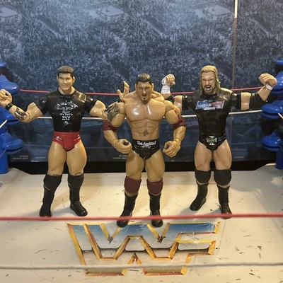 Randy Orton Batista HHH Jakks WWE Lote Ruthless Aggression 2003 Evolution Foto 1 de 4