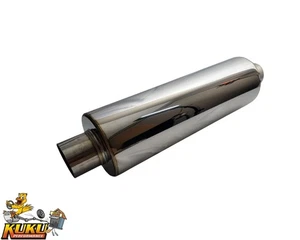 OBX High Flow Resonator 20" L w/ 2.5" O.D. - CAT000-20-25" - Picture 1 of 7