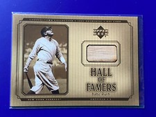 2001 Upper Deck Hall of Famers Game Bat #BBR Babe Ruth New York Yankees HOF