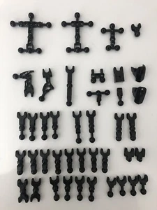 41pc Lot Black Lego Bionicle Technic Hero Factory Body Ball Joints Socket - Picture 1 of 5