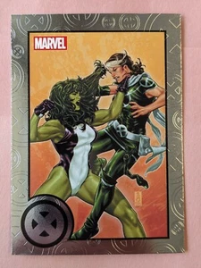 2013 RITTENHOUSE MARVELS GREATEST BATTLES-ROGUE VS SHE-HULK-MARK BROOKS - Picture 1 of 2
