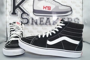 Vans Sk-8 Hi Old Skool Low OFF THE WALL EU 42 US 9 High Top Schwarz Allrounder - Bild 1 von 11