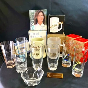 Lote a granel de 10 piezas Juego de vasos de cerveza Asahi tazas mixtas vasos esmerilados cubiertos transparentes - Imagen 1 de 20