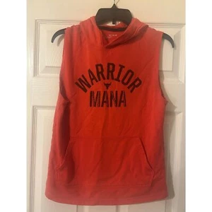 Under Armour Warrior Mania Hooded Tank Youth XL Red and Black  - Picture 1 of 6