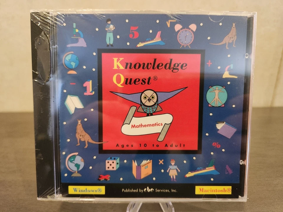Rare Brand New Sealed Knowledge Quest Mathematics CD-ROM 1996. *See Description* - Image 1 of 4