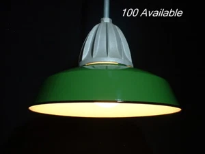 UNO 1940 Pyle National 18" Porcelana Verde Industrial Colgante Granero Luz De Colección - Imagen 1 de 10