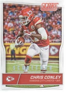 2016 Score Football Scorecard #165 Chris Conley