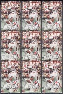 2001 BC LIONS CFL TEAM SCHEDULE CALENDAR LOT MOLSON CANADIAN - Picture 1 of 2