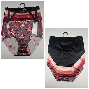 MARILYN MONROE 5 Pk Women's Small Satin Panties Black Beige Orange Red Brown - Picture 1 of 6