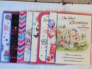 Female Ladies Girls Birthday Card Generic Open General - Picture 1 of 10