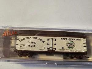 Atlas N Scale 40' Wood Reefer Canadian Northern Quebec/CNQ #16213 Item 50005491 - Picture 1 of 2