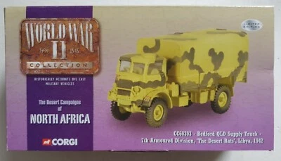 Corgi WWII CC60303 Bedford QLD Supply Truck 'The Desert Rats' Lubya 1942 * - Image 1 of 2