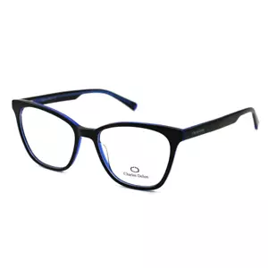 Eyeglasses Womens Black/Blue Frames Cat Eye 54 18 142 by Charles Delon - Picture 1 of 6