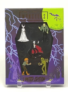 NEW Loungefly Funko UNIVERSAL MONSTERS 2020 SDCC EXCLUSIVE 5 PIN Box Set LE 600 - Picture 1 of 12