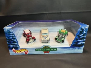 2000 Hot Wheels Vintage Hot Rod 3 Car Box Set Limited Edition Holiday Christmas - Bild 1 von 15