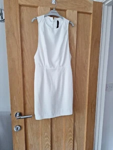 Abito AQ AQ Cream tipo Pinafore taglia 8 usato in buone condizioni - Foto 1 di 9