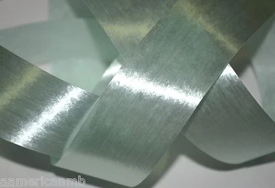 100-250 Yards Sasheen 3M Satiny 5/8 7/8 1-1/4 Ribbon Wedding Green Silver Pewter - Image 1 of 4