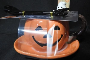 Corner Ruby Pumpkin Teacup Ghost Black Bat Spoon NEW - Picture 1 of 6