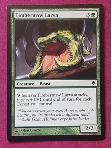 Magic The Gathering ZENDIKAR TIMBERMAW LARVA green card MTG - Picture 1 of 2