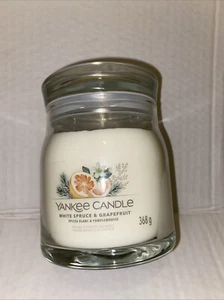 Tarro mediano Yankee Candle Signature abeto blanco y pomelo franqueo gratuito - Imagen 1 de 4