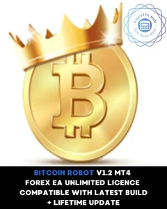 BitcoinRobot Forex EA MT4 Expert Advisor v1.2 unlimited with lifetime update! - Picture 1 of 5
