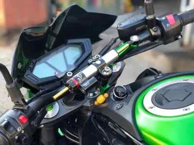 For Kawasaki Ninja ZX6R 2005 2006 Stabilizer Steering Damper Mount Kit Bracket Foto 1 de 4