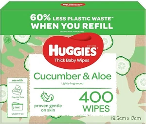 Huggies Thick Baby Wipes Cucumber and Aloe 400 Count - Picture 1 of 4