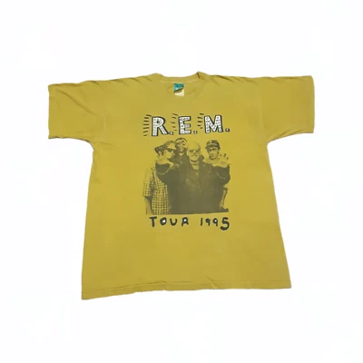 Vintage 90s R.E.M Band T Shirt Monster Tour 1995 Size XL - Image 1 of 4