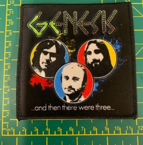 GENESIS AND THEN THERE WE THREE SEW OR IRON ON PATCH OFFICIALLY LICENSED - Picture 1 of 7
