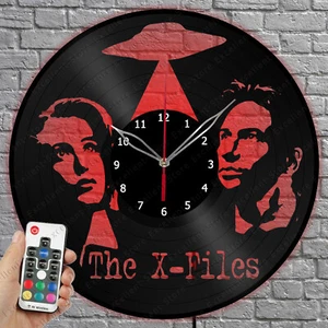 LED Vinyl Clock The X-Files Light Vinyl Record Wall Clock Home Decor 1367 - Picture 1 of 11