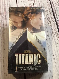 Brand New & Factory Sealed 1997 TITANIC MOVIE VHS DOUBLE PACK - Picture 1 of 5