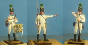 Unassembled Austrian Line infantry, White Metal 60 mm Figure kit VID SOLDIERS - Picture 1 of 31