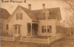 House RPPC postmark Providence RI Norwich CT postcard 1906 - Picture 1 of 2