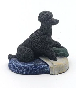 Cold Bronze Cast Kennel Collections Black Poodle Dog Marsha Richardsen 1979 2.5" - Picture 1 of 7