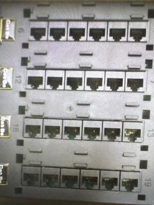 Leviton Twist and Mount Patch Panel with 24 Cat 5e Ports - Black 476TM-524 - Image 1 of 2